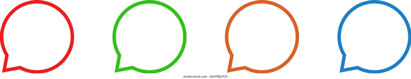 chat speech bubble talk message vector