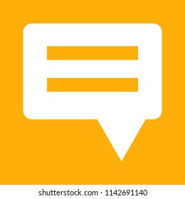 Chat, speech bubble,communication icon, stock vector illustration, EPS10.