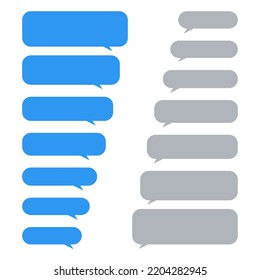 Chat speech bubbles collection set. message bubbles. vector illustration. eps 10.