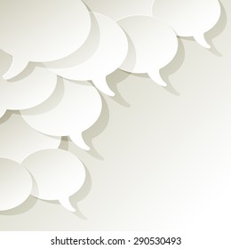 chat speech bubbles ellipse vector white in the corner