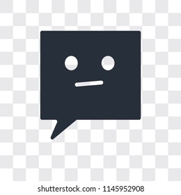 Chat speech bubbles vector icon isolated on transparent background, Chat speech bubbles logo concept