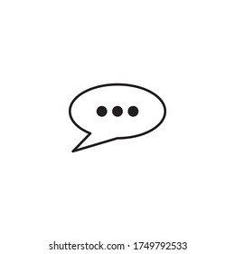 Chat Speech Icon Vector Illustration Design