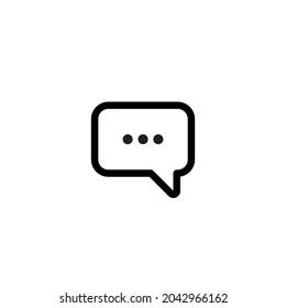 Chat-Sprachsymbol. Vektorgrafik für Grafikdesign, Web, UI, App.