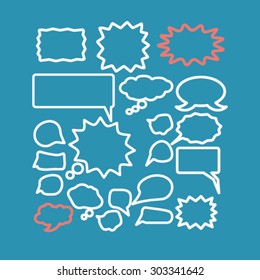 chat, iconos de voz