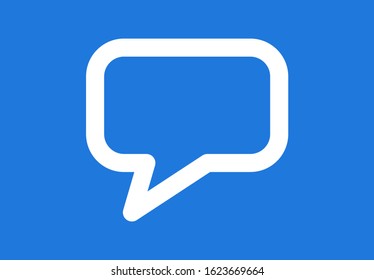 Chat, speech, talk icon illustration in vector form. Speech bubble template in the various shape. Communication concept icon or logo. Chat bubble speech without text.