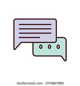 chat, speech, talk icon vector illustratiion