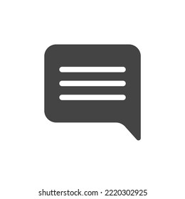 Chat-Sprachsprechsymbol Symbol spricht Web-Vektorgrafik