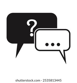 Asistencia de chat y concepto de icono de servicio en blanco.