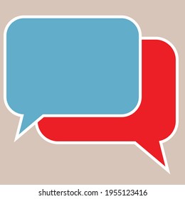 Chat symbol. Correspondence. Block for text.