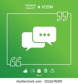 Chat symbol icon