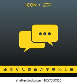 Chat symbol icon