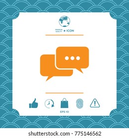 Chat symbol icon