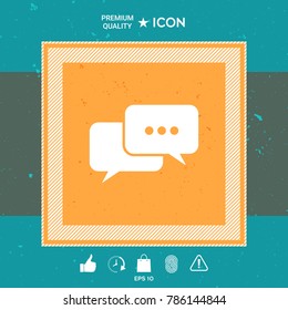 Chat symbol icon