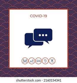 Chat symbol icon. Element for your design