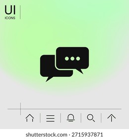 Chat symbol icon. Element for your design