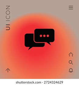 Chat symbol icon. Element for your design