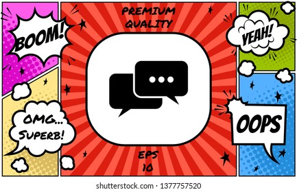 Chat symbol icon. Graphic elements for your design