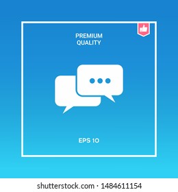 Chat symbol icon. Graphic elements for your design