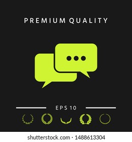 Chat symbol icon. Graphic elements for your design