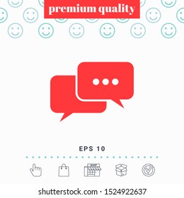 Chat symbol icon. Graphic elements for your design
