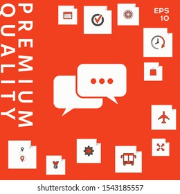 Chat symbol icon. Graphic elements for your design