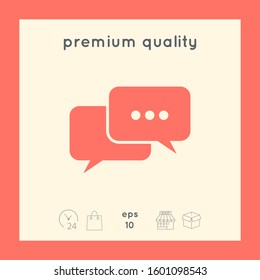 Chat symbol icon. Graphic elements for your design