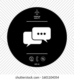 Chat symbol icon. Graphic elements for your design