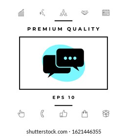 Chat symbol icon. Graphic elements for your design