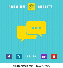 Chat symbol icon. Graphic elements for your design