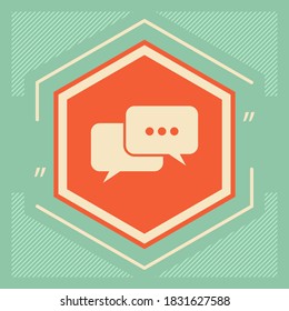 Chat symbol icon. Graphic elements for your design