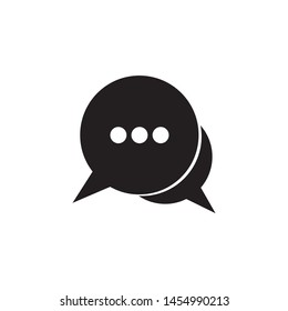 Chat symbol icon, Speech bubble icon vector