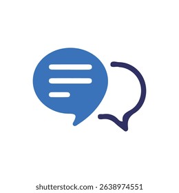 Chat Symbol for Social Media and Messaging Platforms. Vector illustration eps 10