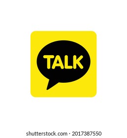 chat talk bubble icon logo vector