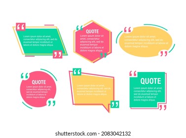 Chat talk bubble icon logo vector. Message icon. Quote on white background. Vector background. Frame template.