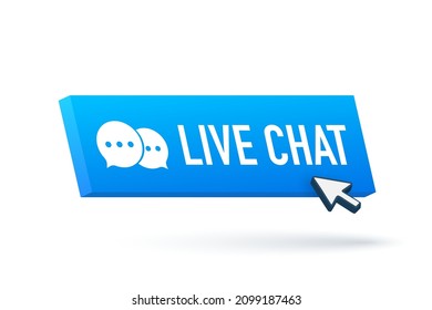 Chat talk bubble icon logo vector. Information icon vector. Live stream logo. Live chat button.