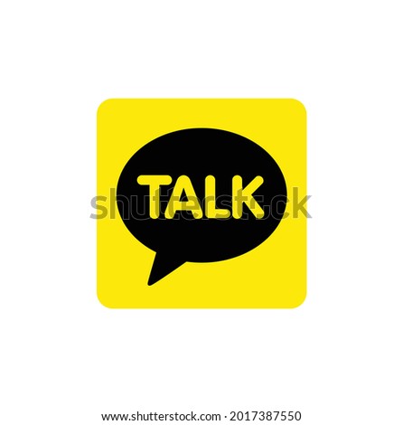 chat talk bubble icon logo vector Stock photo © 