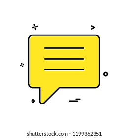 chat talk bubble icon vector design
