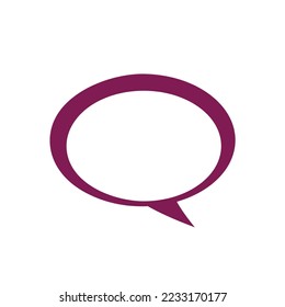 CHAT TALK CONCEPT TEMPLATE ILLUSTRATION SYMBOL LOGO VECTOR
