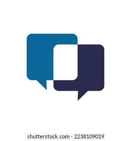 CHAT TALK CONCEPT TEMPLATE SYMBOL LOGO VEKTOR