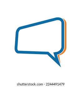 CHAT TALK CONCEPT TEMPLATE SYMBOL LOGO VECTOR