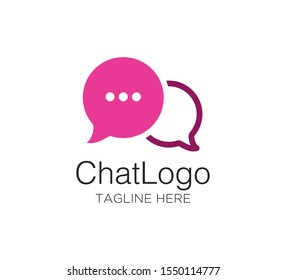 chat talk consulting logo design concept