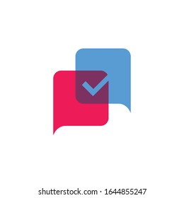 Chat Talk Consulting Logo Design Konzept.