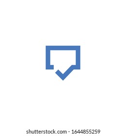 Chat talk consulting logo design concept.