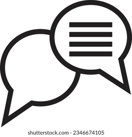 Chat Talk Dialog Outline Icon