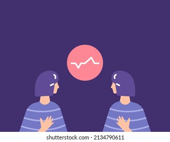 chat, charla, diálogo, chismes. dos mujeres hablando entre ellas. interacción entre humanos o personas. mejor amigo o amigo. ilustración de caricatura plana. diseño de concepto