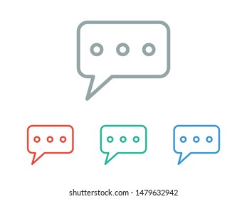 Chat, talk icon vector illustration EPS10. Communication concept