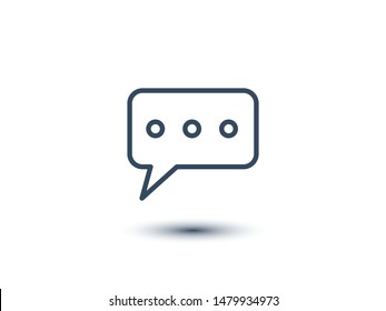 Chat, talk icon vector illustration EPS10. Communication concept