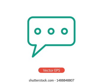 Chat, talk icon vector illustration EPS10. Communication concept