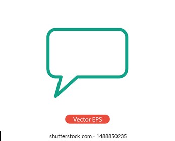 Chat, talk icon vector illustration EPS10. Communication concept