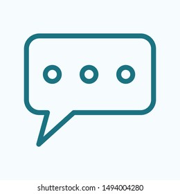 Chat, talk icon vector illustration EPS10. Communication concept
